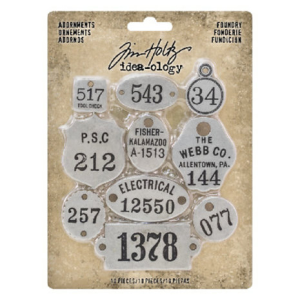 Idea-ology Tim Holtz Adornments Foundry (10pcs) (TH93690)